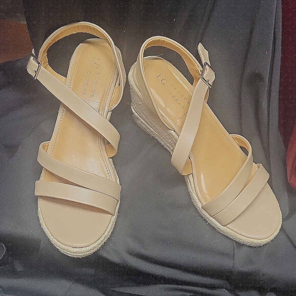 LC Lauren Conrad Spearmint Women's Espadrille Wedge Sandal